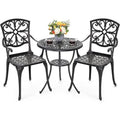 Bistro Table Set Cast Aluminum Furniture Weather able and Chairs