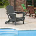 Fauteuil Adirondack d'extérieur en polyéthylène – Pliable tout temps