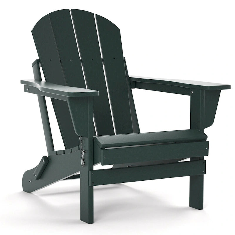 Fauteuil Adirondack d'extérieur en polyéthylène – Pliable tout temps