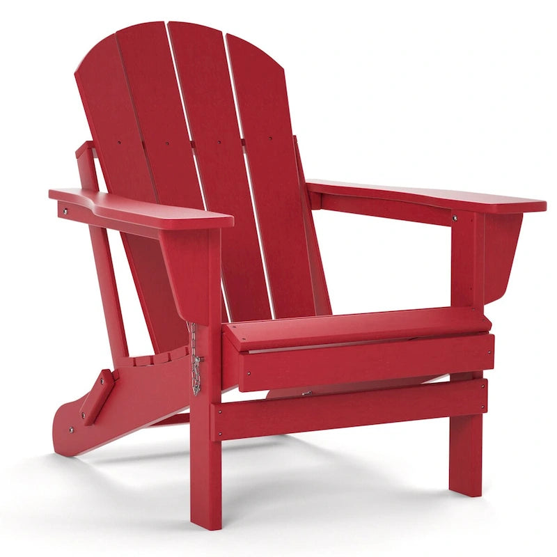 Fauteuil Adirondack d'extérieur en polyéthylène – Pliable tout temps