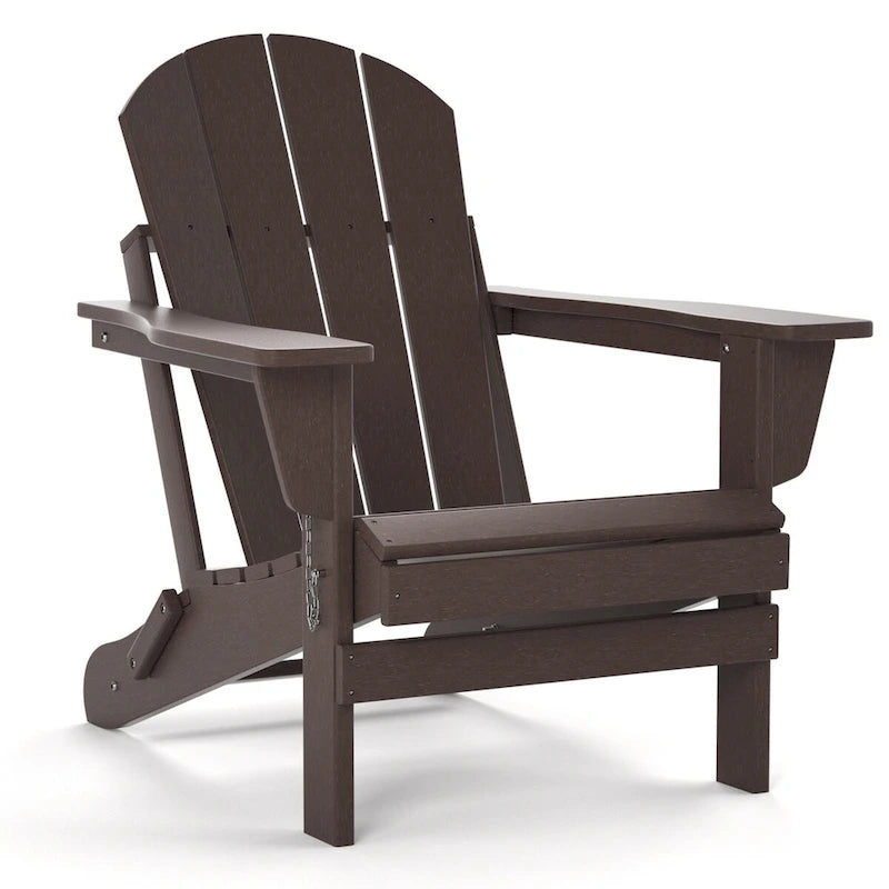 Fauteuil Adirondack d'extérieur en polyéthylène – Pliable tout temps