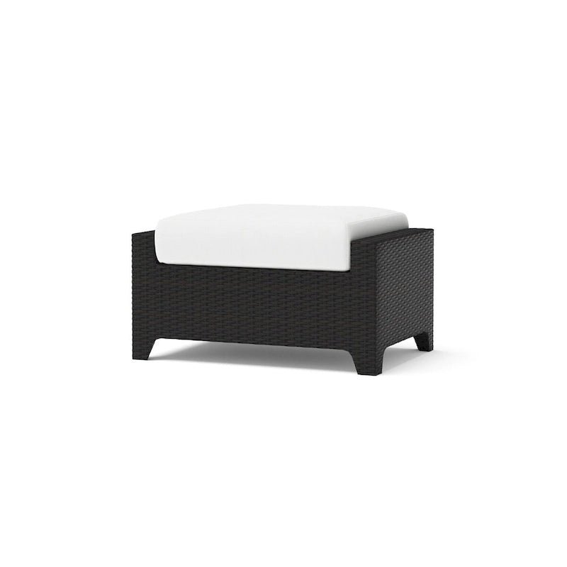 Ensemble Deco 5 pièces de fauteuils de jardin pivotants en aluminium avec poufs