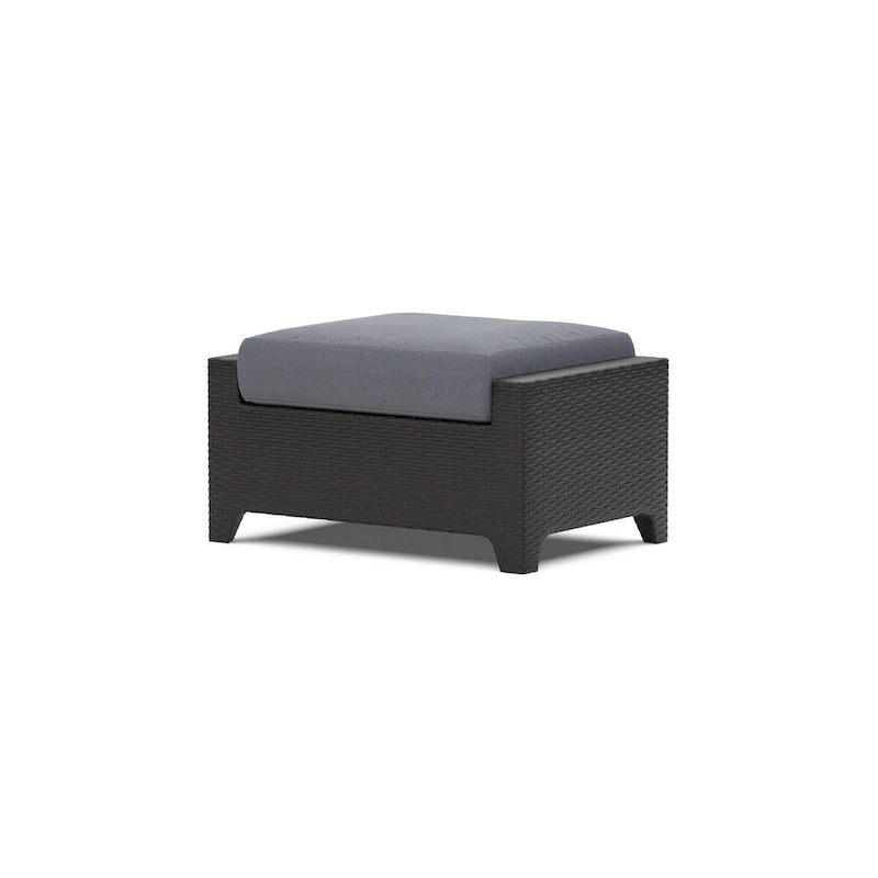 Ensemble Deco 5 pièces de fauteuils de jardin pivotants en aluminium avec poufs