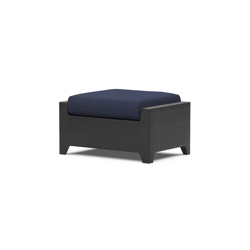Ensemble Deco 5 pièces de fauteuils de jardin pivotants en aluminium avec poufs