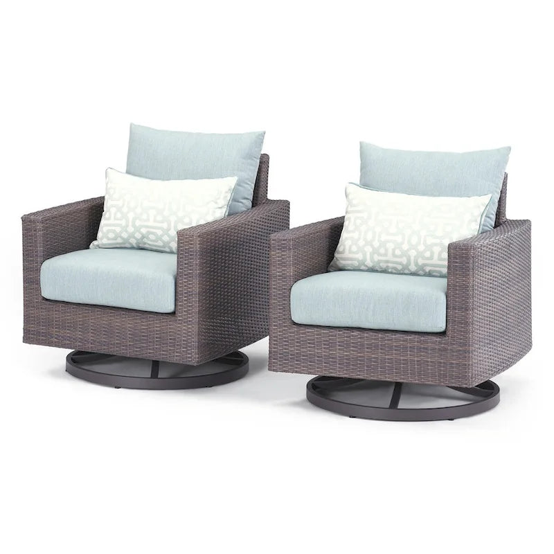 Ensemble de fauteuils de jardin Milea 5 pièces en Sunbrella