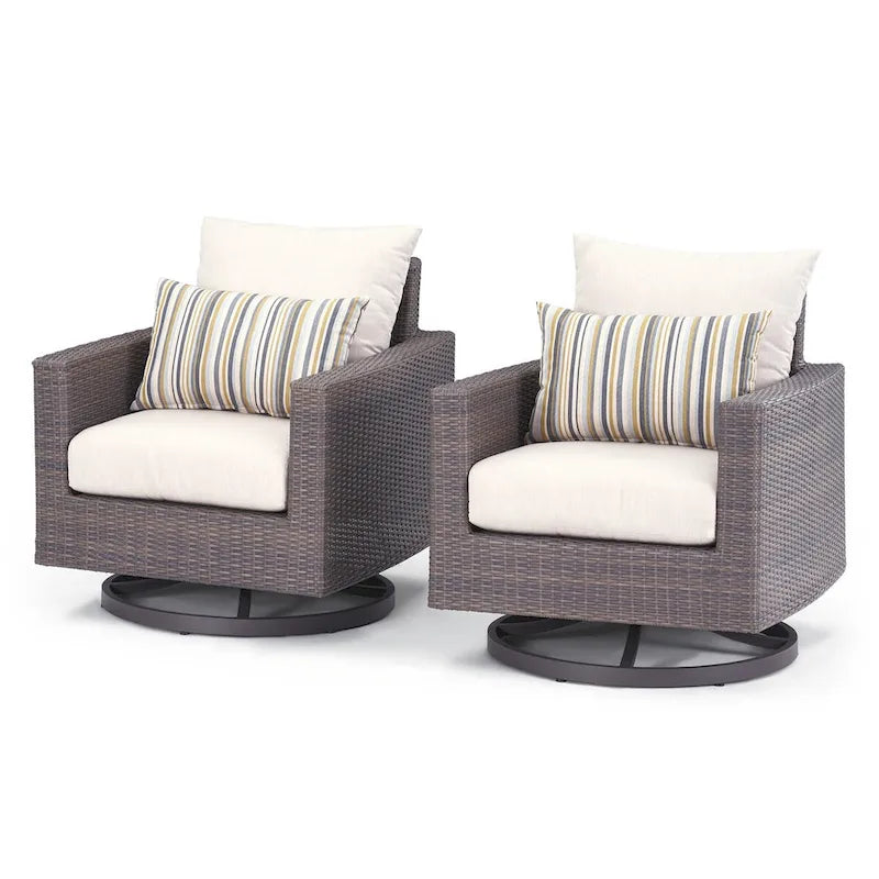 Ensemble de fauteuils de jardin Milea 5 pièces en Sunbrella