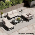 Canapé de jardin modulable avec coussins Pellebant