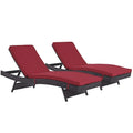 Lot de 2 chaises de terrasse d'extérieur Gather