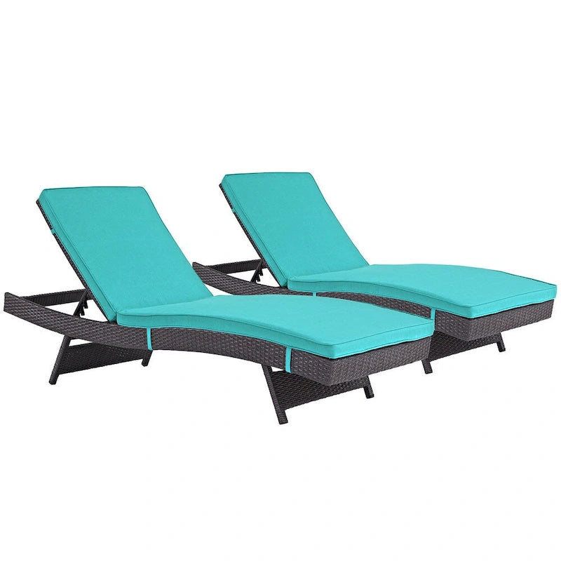 Lot de 2 chaises de terrasse d'extérieur Gather