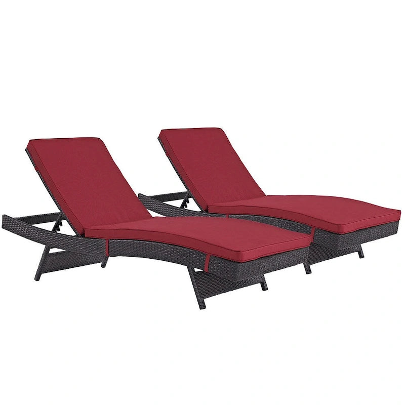 Lot de 2 chaises de terrasse d'extérieur Gather