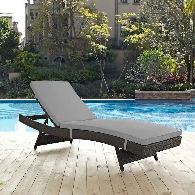 Chaise longue de terrasse extérieure Sunbrella Stopover
