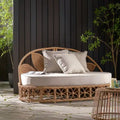 Chaise longue d'extérieur avec coussin - N/A