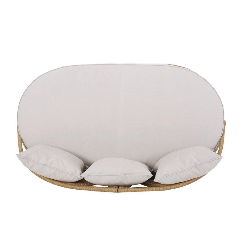 Chaise longue d'extérieur avec coussin - N/A
