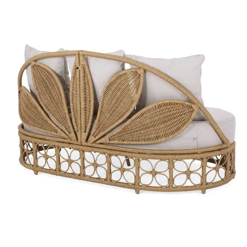 Chaise longue d'extérieur avec coussin - N/A