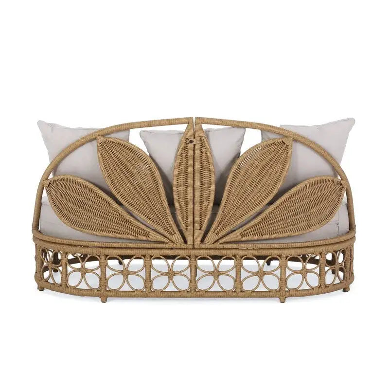 Chaise longue d'extérieur avec coussin - N/A