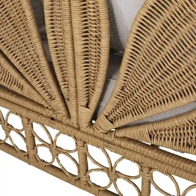 Chaise longue d'extérieur avec coussin - N/A