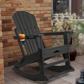 Chaise Adirondack pliante et à bascule Vrakae avec repose-pieds