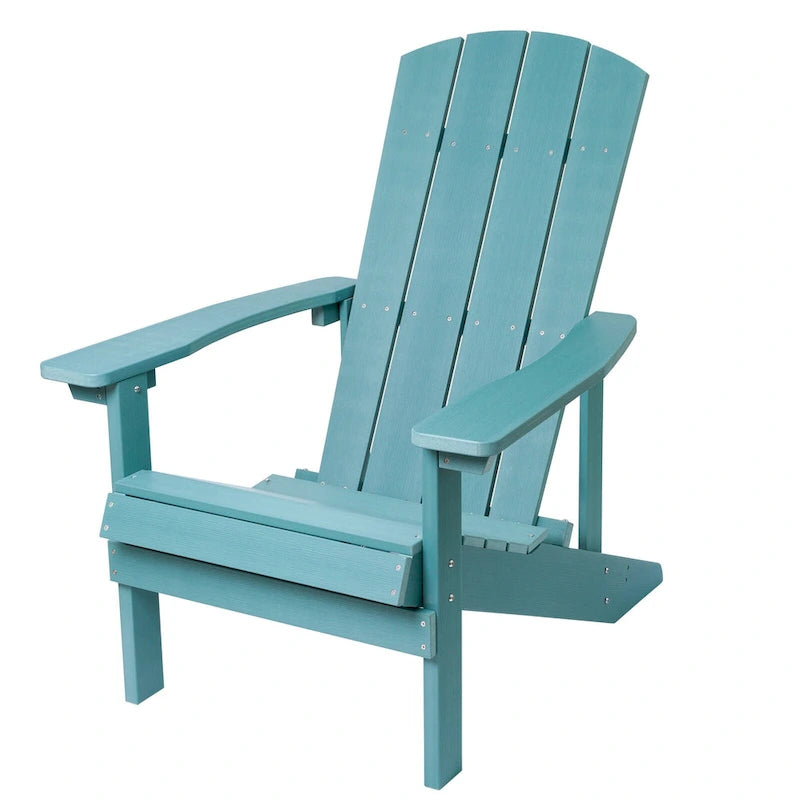 Chaises Adirondack d'extérieur en plastique résistant aux intempéries pour foyer
