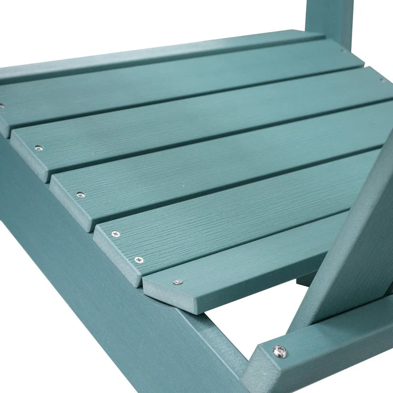 Chaises Adirondack d'extérieur en plastique résistant aux intempéries pour foyer