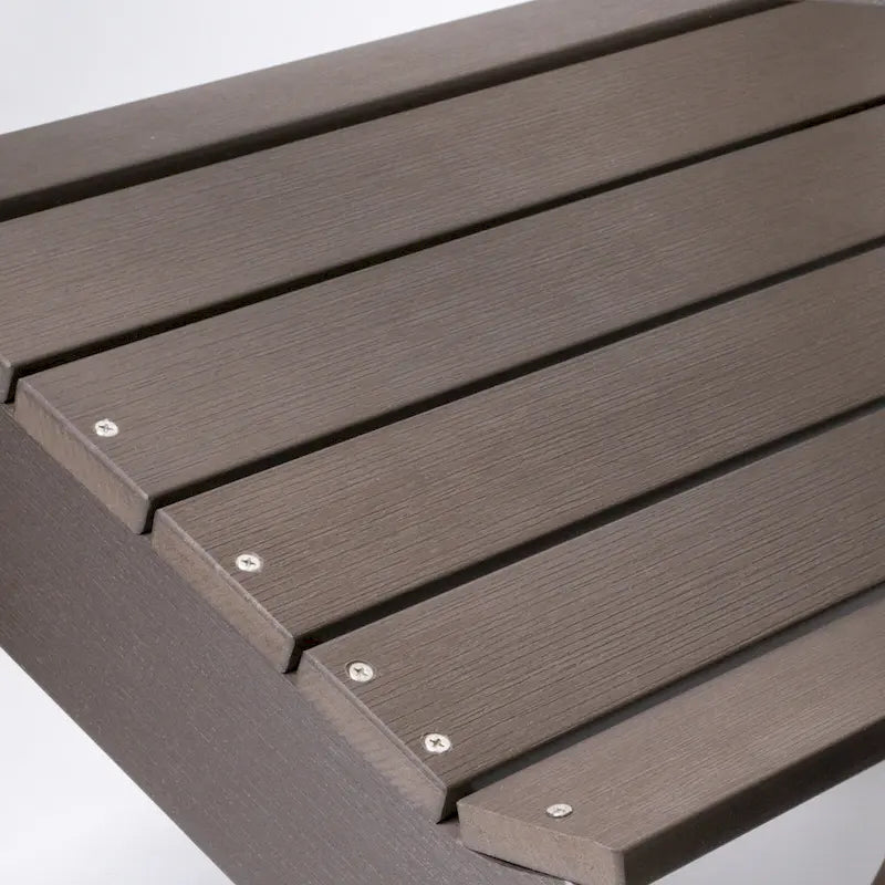 Chaises Adirondack d'extérieur en plastique résistant aux intempéries pour foyer