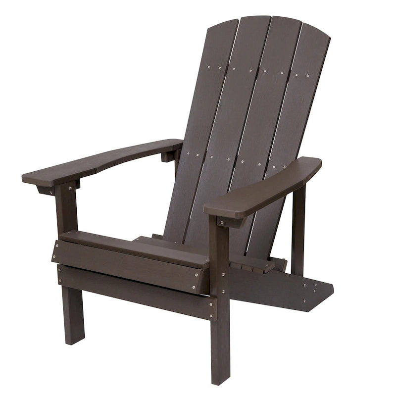 Chaises Adirondack d'extérieur en plastique résistant aux intempéries pour foyer