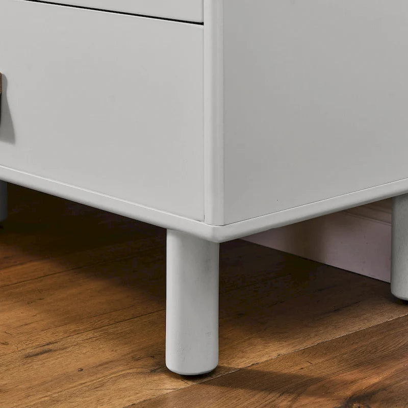 Meuble TV à tiroirs avec porte, armoire de rangement, commode, commode en bois avec poignée en cuir