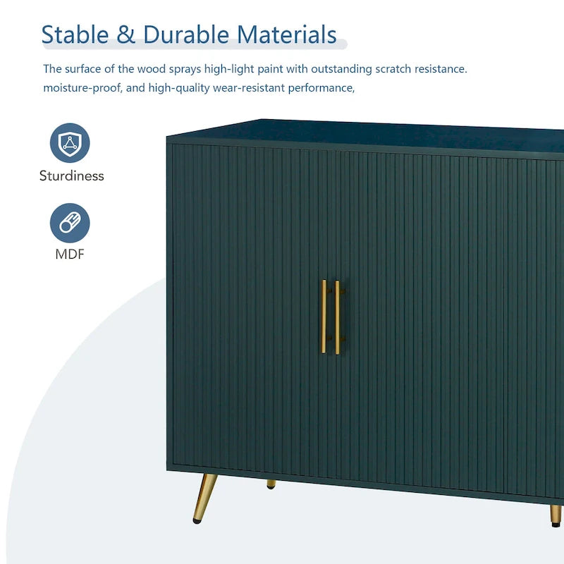 Meuble TV en bois avec armoire de rangement et étagères réglables, console TV média pour salon et chambre