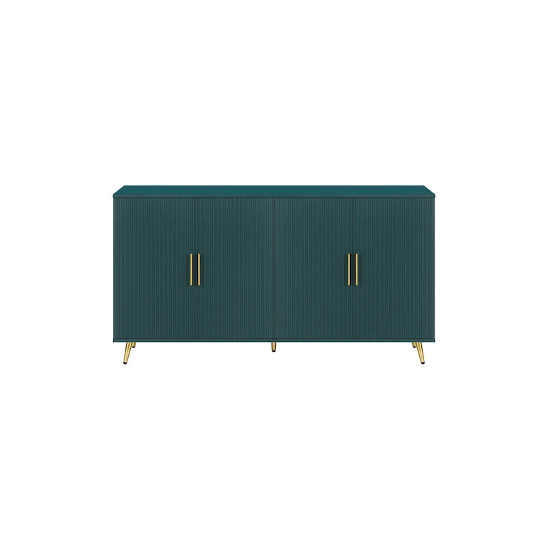 Meuble TV en bois avec armoire de rangement et étagères réglables, console TV média pour salon et chambre