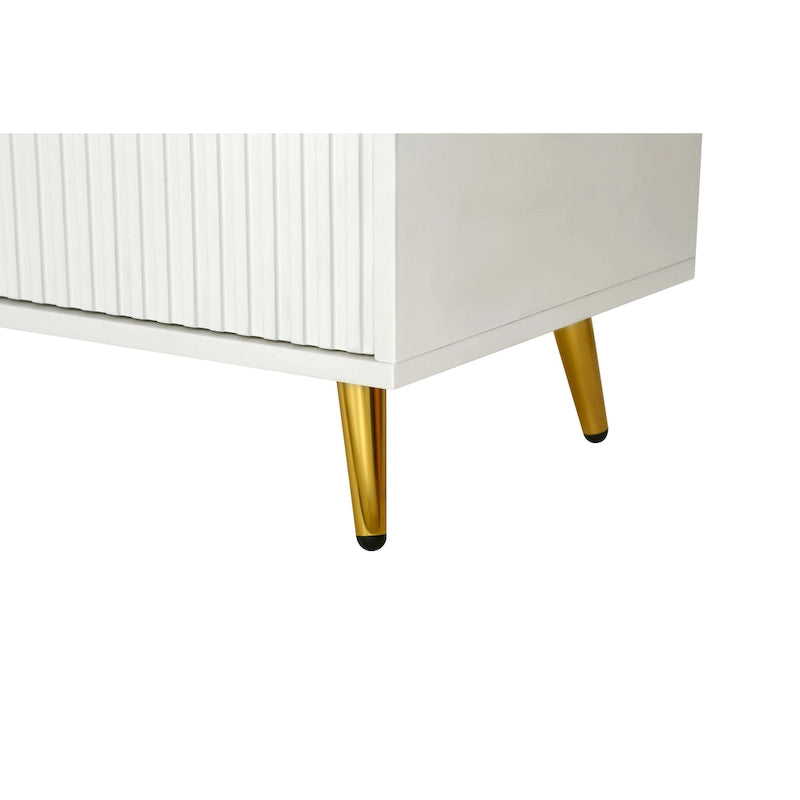 Meuble TV en bois avec armoire de rangement et étagères réglables, console TV média pour salon et chambre