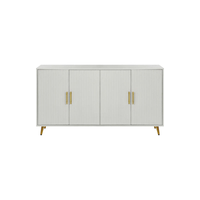 Meuble TV en bois avec armoire de rangement et étagères réglables, console TV média pour salon et chambre