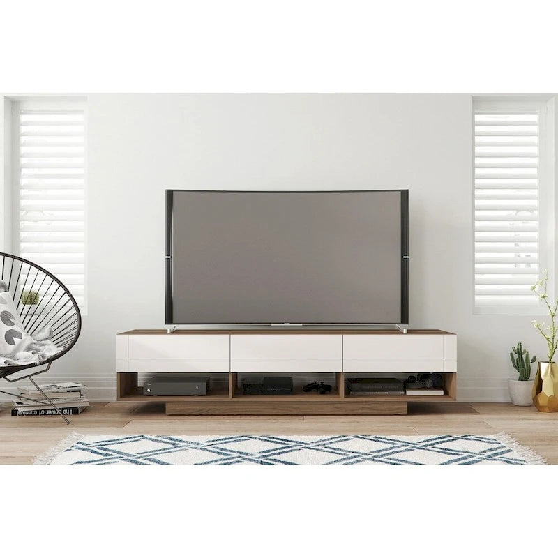 Meuble télé Nexera Rustik avec 3 tiroirs – 72 po