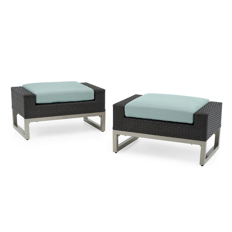 Ensemble de sièges profonds Milo Espresso Sunbrella 7 pièces pour patio extérieur avec mouvement