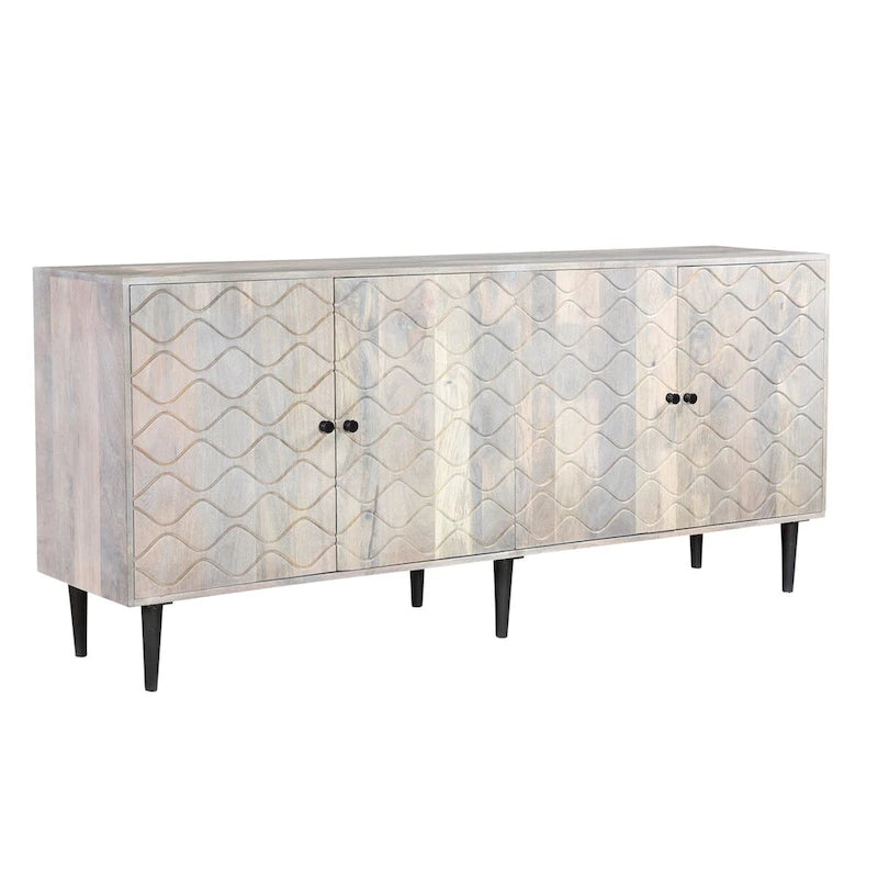 Buffet à 4 portes Caden Wave en bois