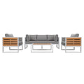 Outdoor Sofa Set, Coffee Table, Three-seat Sofa, 2 Armchairs
