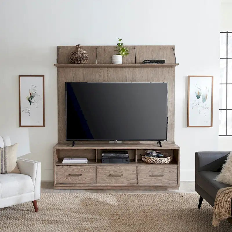 Meuble télé City Scape couleur beige bruni