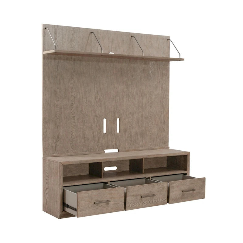 Meuble télé City Scape couleur beige bruni