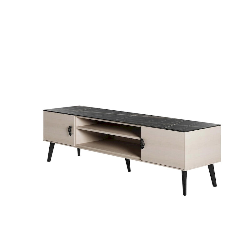 Meuble TV moderne Manhattan Comfort Haley 70.9 Mid-Century