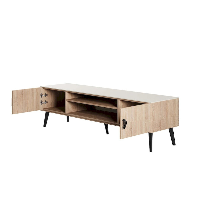Meuble TV moderne Manhattan Comfort Haley 70.9 Mid-Century