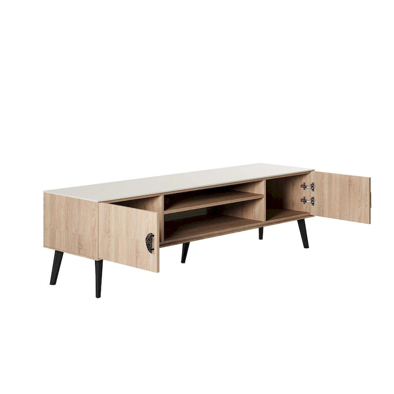 Meuble TV moderne Manhattan Comfort Haley 70.9 Mid-Century