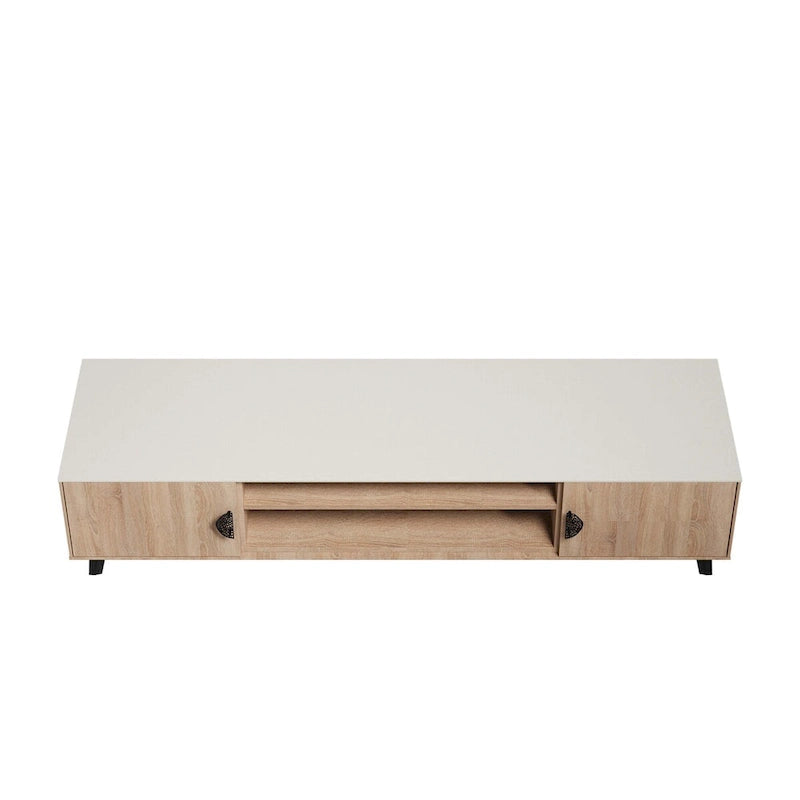 Meuble TV moderne Manhattan Comfort Haley 70.9 Mid-Century