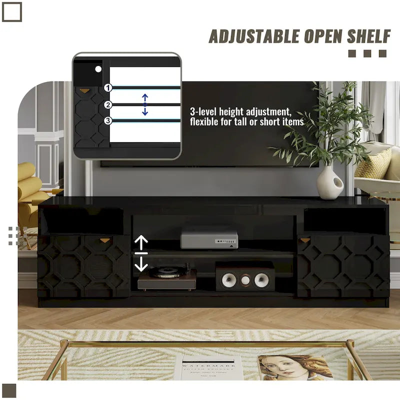Meuble TV Clihome 70 pouces haute brillance