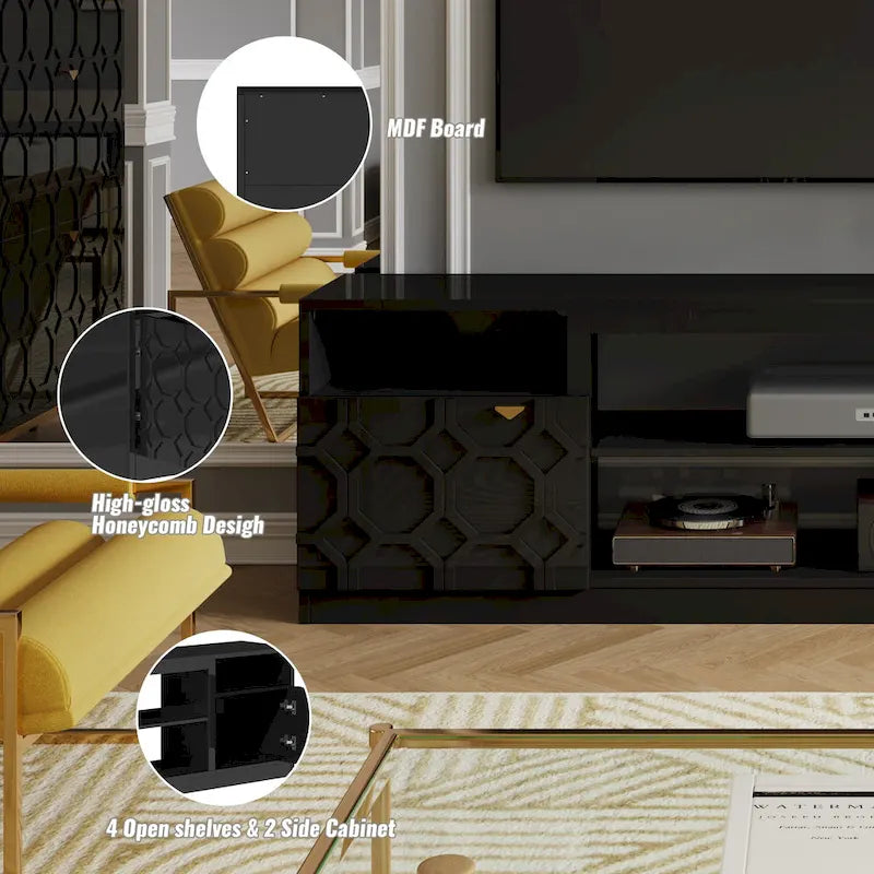 Meuble TV Clihome 70 pouces haute brillance