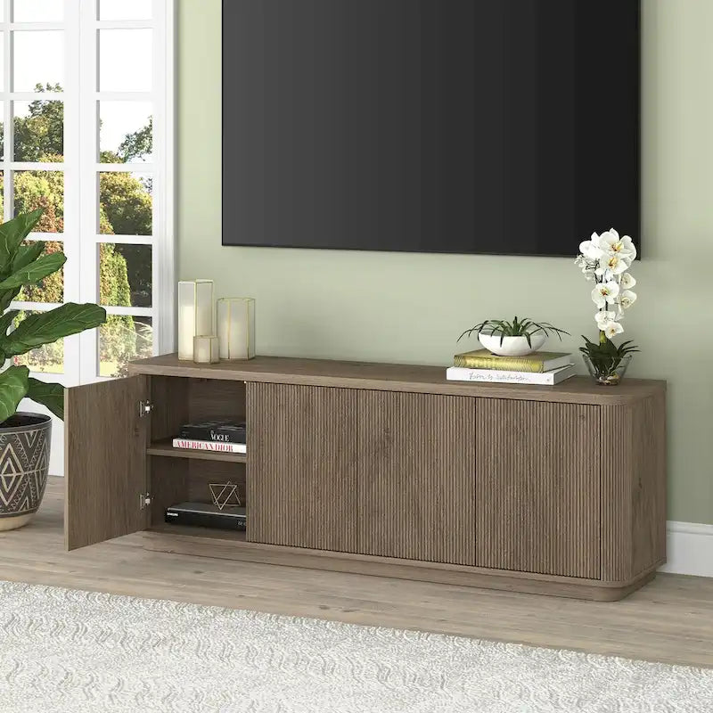 Meuble TV rectangulaire Easton pour téléviseurs jusqu'à 75" - 173 cm de large