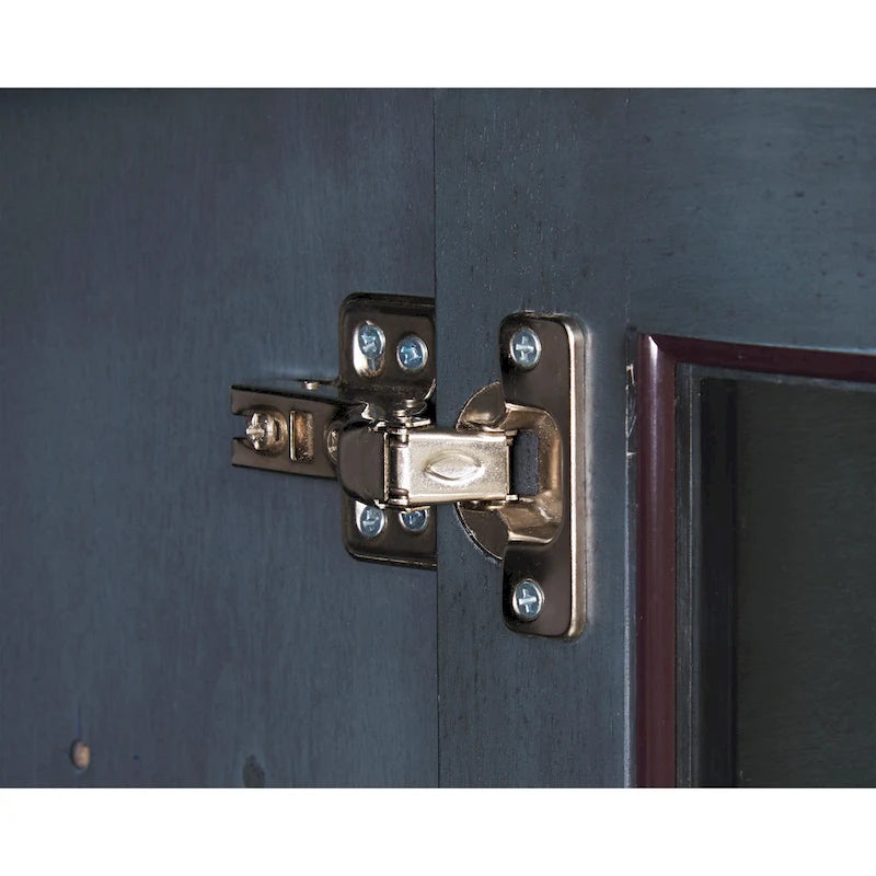 Meuble TV Bridgevine Home Americana 84 po pour téléviseurs jusqu'à 90 po, aucun assemblage requis, fini bleu velours côtelé