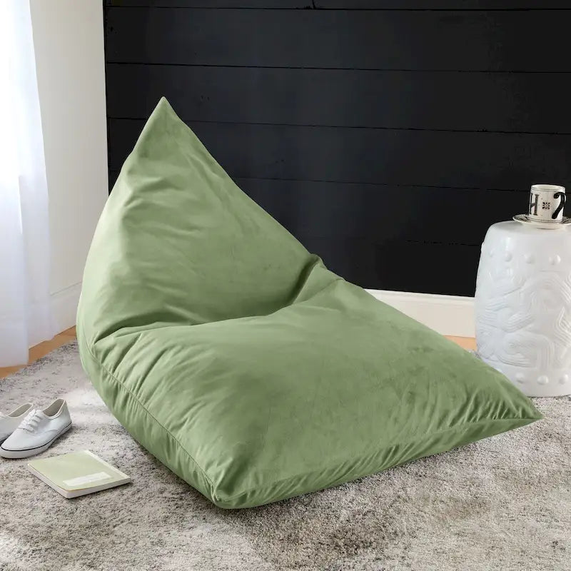 Pouf d'intérieur Sorra Home en velours uni