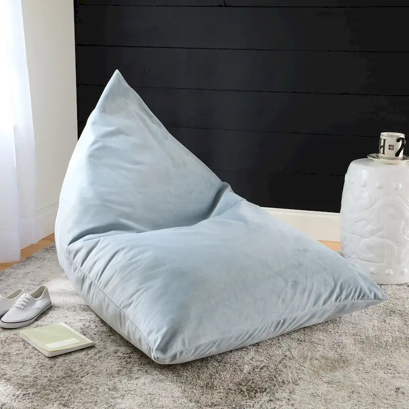 Pouf d'intérieur Sorra Home en velours uni