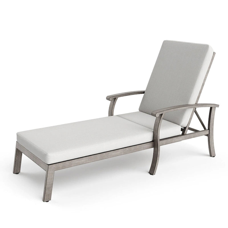 Outdoor Alumiunm Gray Patio Chaise Lounge Chair