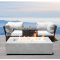 LSI Grey Aluminum and Wicker 5-piece Cup Table Fire Pit Set