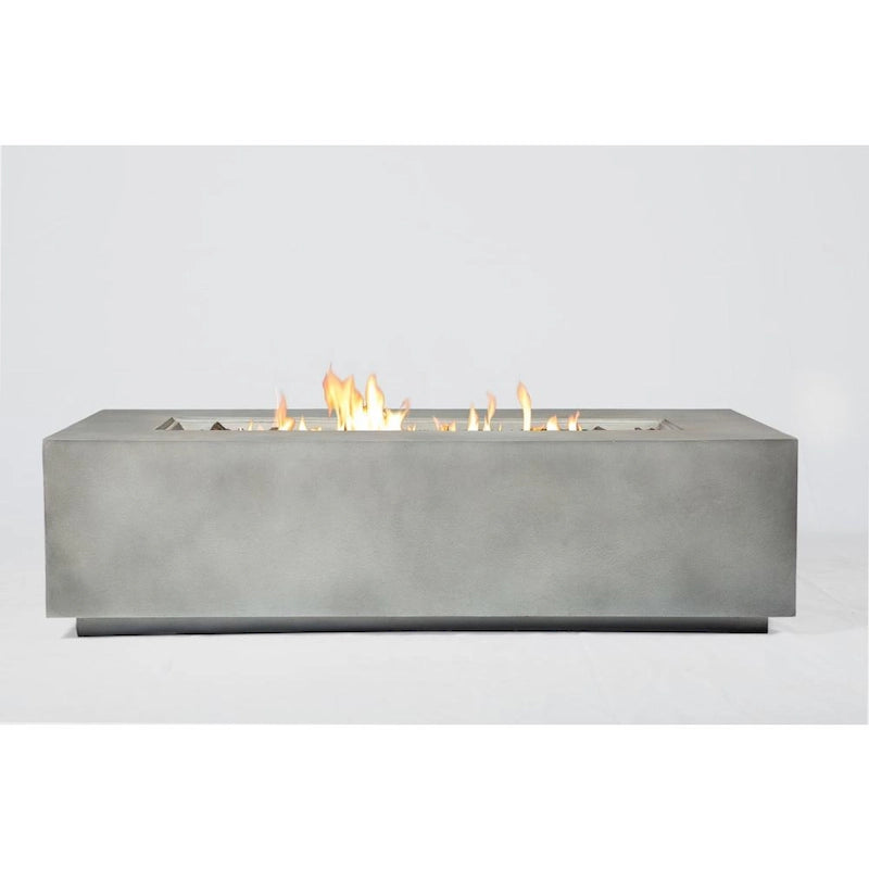 Ensemble de foyer de table LSI 5 pièces en aluminium gris et osier