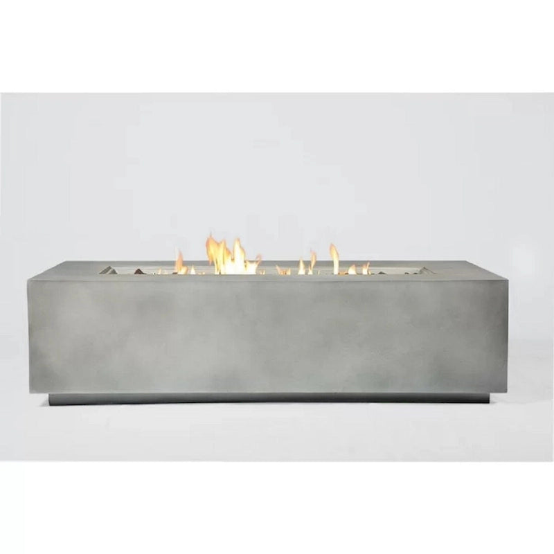 Ensemble de foyer de table LSI 5 pièces en aluminium gris et osier